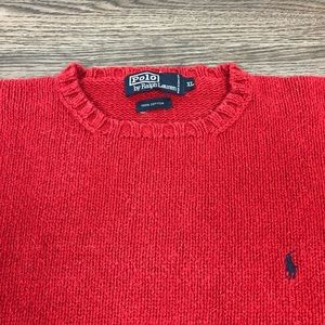 Polo by Ralph Lauren Sweaters - Polo Ralph Lauren Red Crewneck Sweater XL Polo by Ralph Lauren Sweaters - Polo Ralph Lauren Red Crewneck Sweater XL